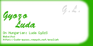 gyozo luda business card