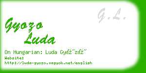 gyozo luda business card